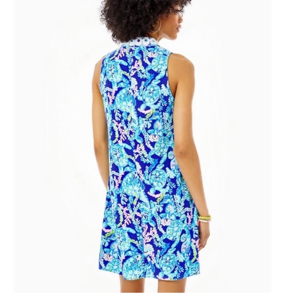 Lilly Pulitzer Jane Corsica Print Shift Dress Size 12 - Picture 2 of 10